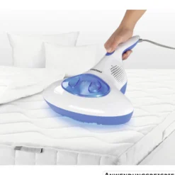 CLEANmaxx Milben-Handstaubsauger mit UV-C Licht, blau weiß