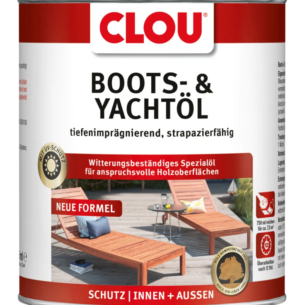 Clou® Boots- & Yachtöl transparent 750 ml