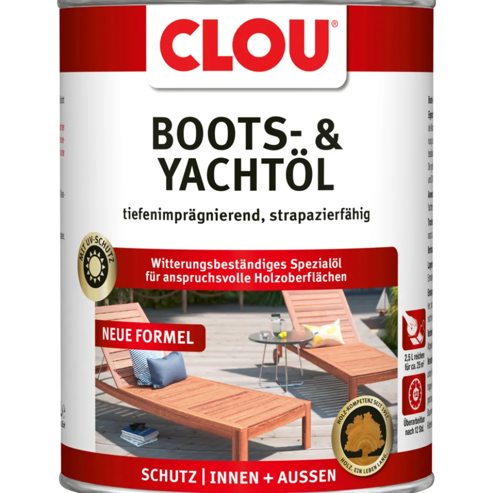 Clou® Boots- & Yachtöl transparent 2,5 L