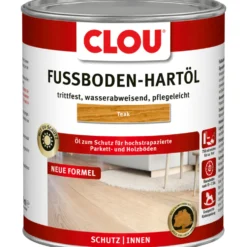 Clou® Fußboden-Hartöl teak 750 ml