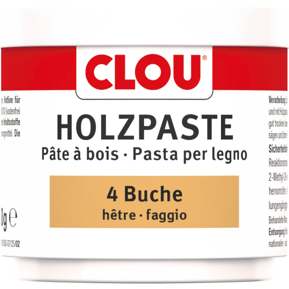 Clou® Holzpaste-Dose Holzreparaturmasse Nr.4 buche