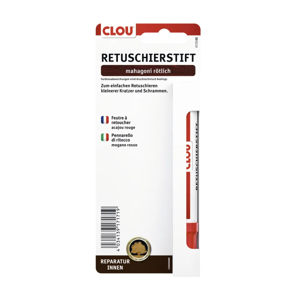 Clou® Retuschierstift mahagoni rötlich