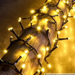 Cluster-Lichterkette mit 1200 LEDs warmweiß