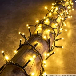 Cluster-Lichterkette mit 1200 LEDs warmweiß
