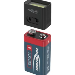 COB-LED-Leuchte mit 9V Batterie