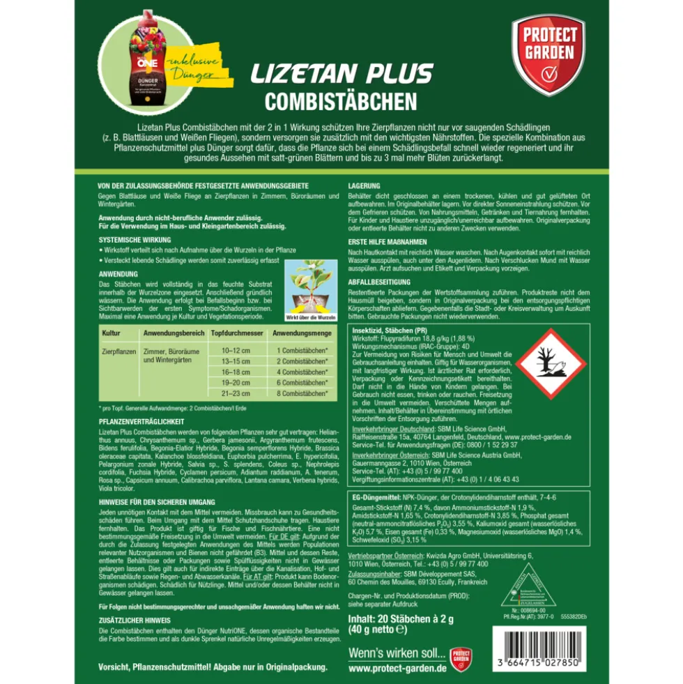 Combistäbchen Lizetan Plus 20 Stück