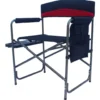 Comfort Campingsessel XXL 50 x 63 x 83 cm Schwarz-Rot