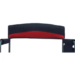 Comfort Campingsessel XXL 50 x 63 x 83 cm Schwarz-Rot