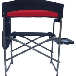Comfort Campingsessel XXL 50 x 63 x 83 cm Schwarz-Rot