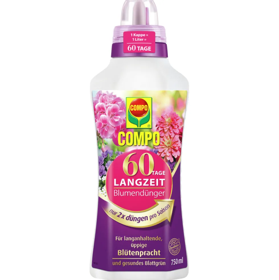 COMPO 60 Tage Langzeit Blumendünger 750 ml