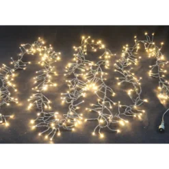 Connectable System-Cluster-Lichterkette 400 LEDs, erweiterbar, warmweiß
