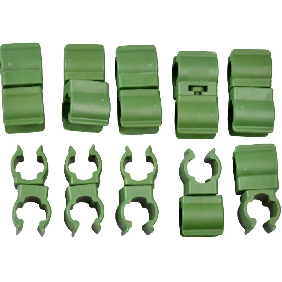 Cross-Clips in Grün 10 Stück