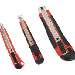 Cuttermesser Set 3-teilig mit 20 Ersatzklingen