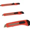 Cuttermesser Set 3-teilig rot