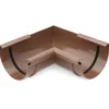 Dachrinnen-Innenecke PVC NW 100 braun