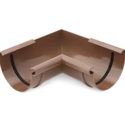 Dachrinnen-Innenecke PVC NW 100 braun