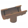 Dachrinnenstutzen PVC RG 100/DN 90 mm braun