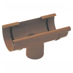 Dachrinnenstutzen PVC RG 100/DN 90 mm braun