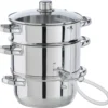 Dampfentsafter-Set 3-teilig 6 Liter aus massivem Edelstahl