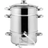Dampfentsafter-Set 3-teilig 14,4 Liter aus Edelstahl
