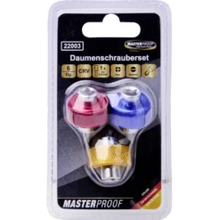 Daumenschrauberset 6-teilig mit Bits und Nussadapter