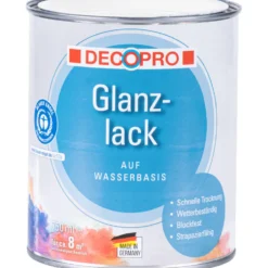 DECOPRO Acryl Glanzlack cremeweiß RAL 9001 für innen und außen