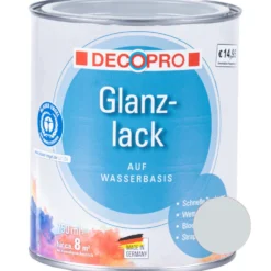 DECOPRO Acryl Glanzlack 750 ml lichtgrau