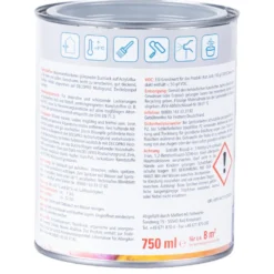 DECOPRO Acryl Glanzlack silbergrau RAL 7001 für innen und außen