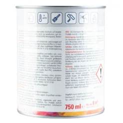 DECOPRO Acryl lichtgrau Seidenmattlack 750 ml