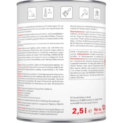 DECOPRO Außenbodenfarbe 2,5 Liter in Betongrau, seidenmatt