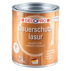 DECOPRO Dauerschutzlasur seidenglänzend in eiche für außen