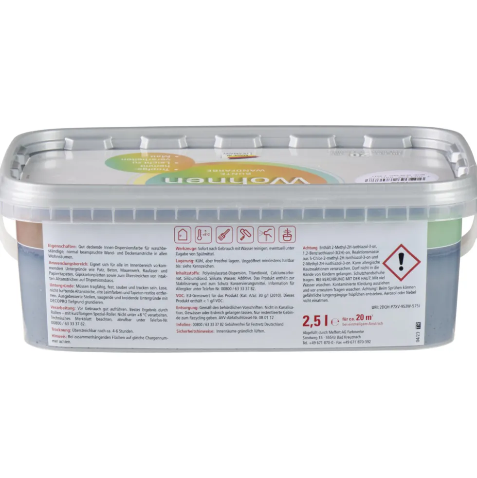 DECOPRO Farbiges Wohnen Fels 2,5 L