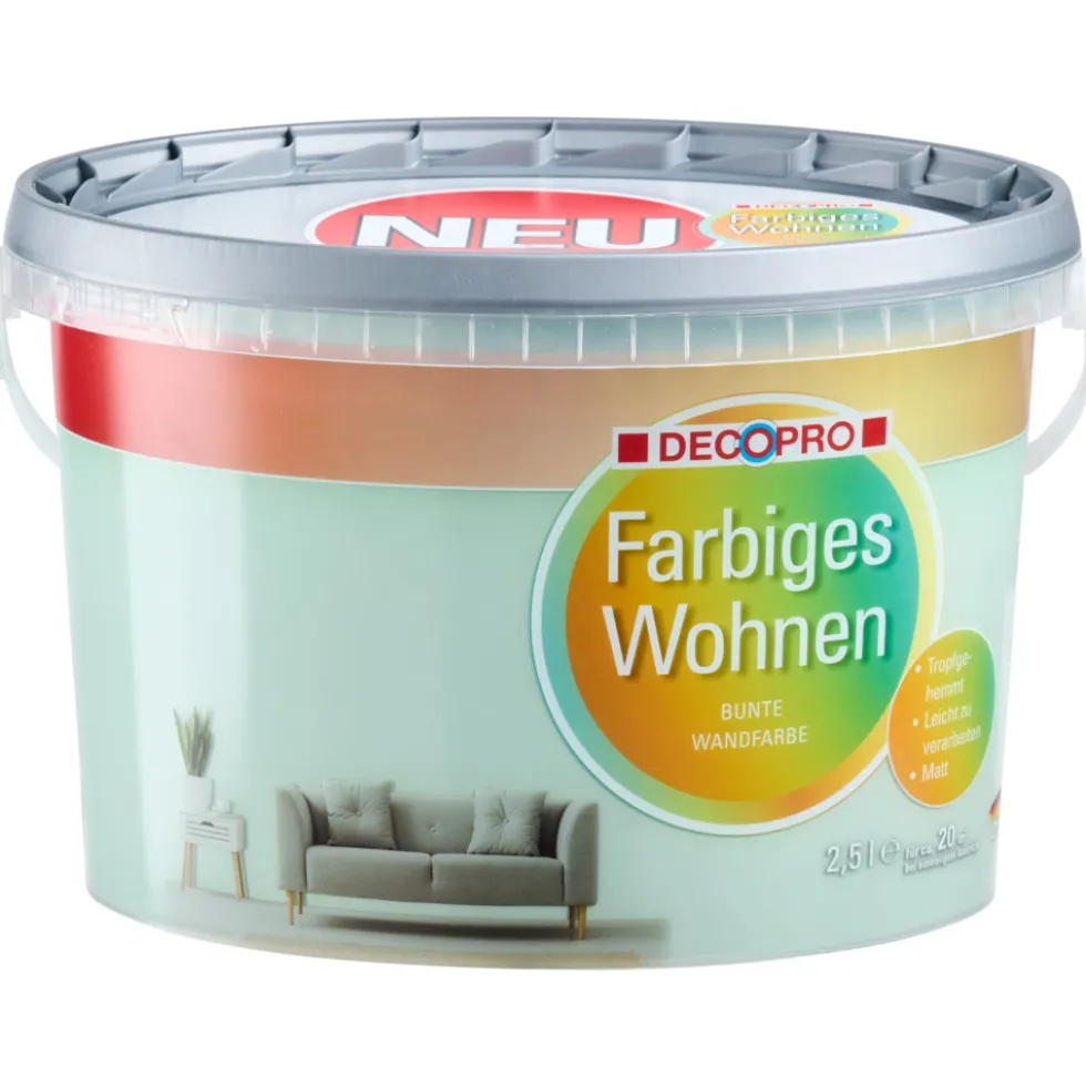 DECOPRO Farbiges Wohnen Wasabi 2,5 L