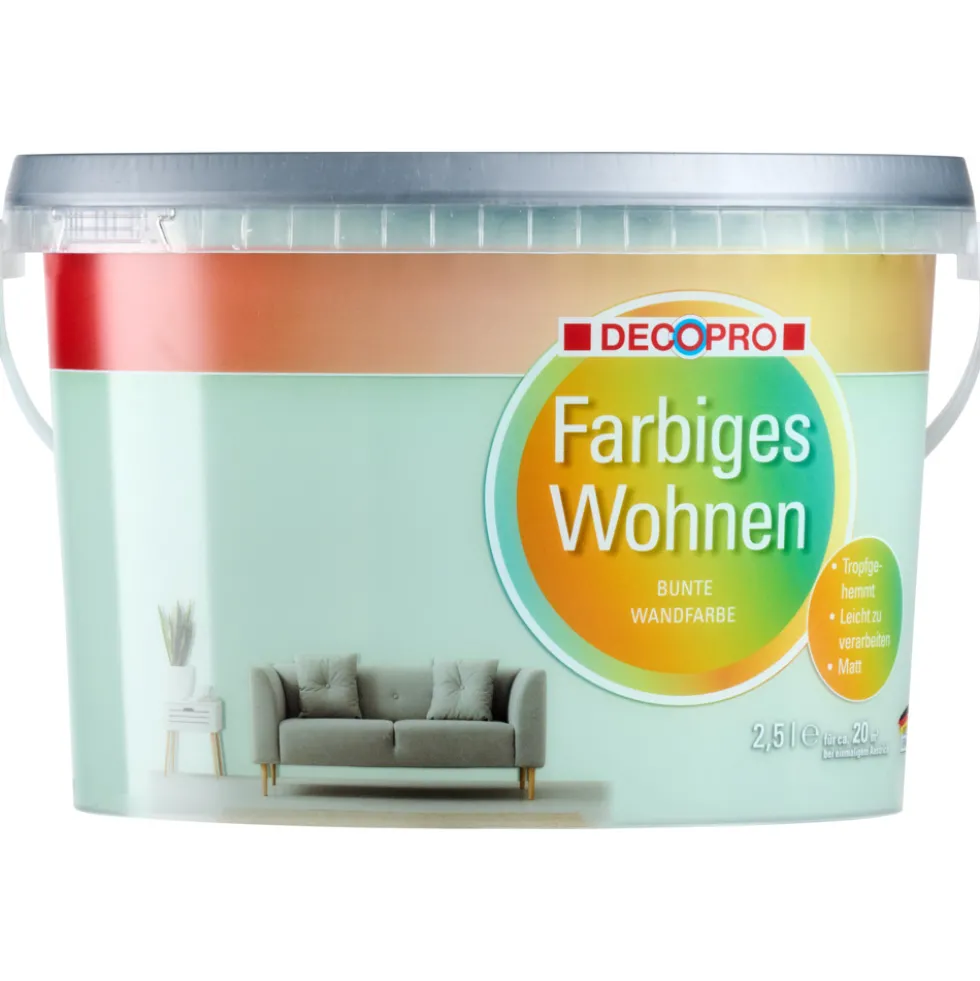 DECOPRO Farbiges Wohnen Wasabi 2,5 L