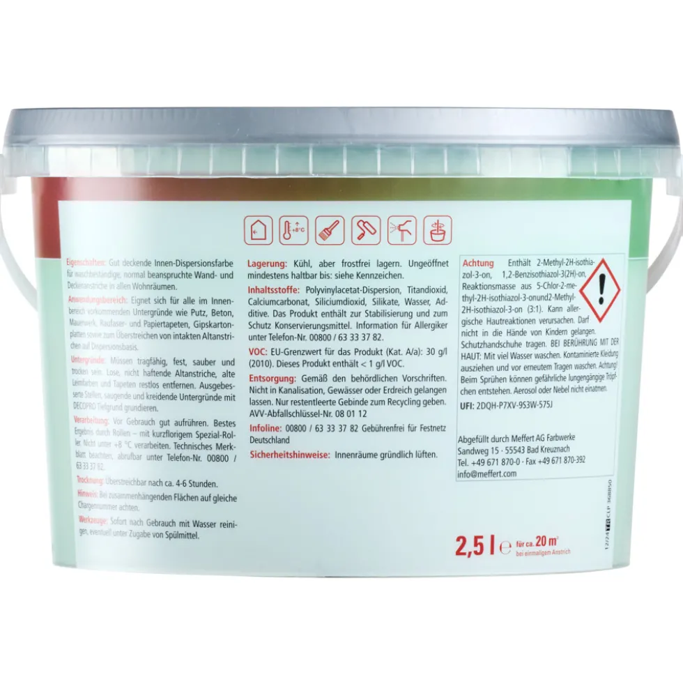 DECOPRO Farbiges Wohnen Wasabi 2,5 L