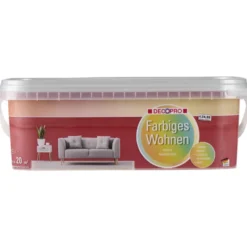 DECOPRO Farbiges Wohnen Ziegel 2,5 L