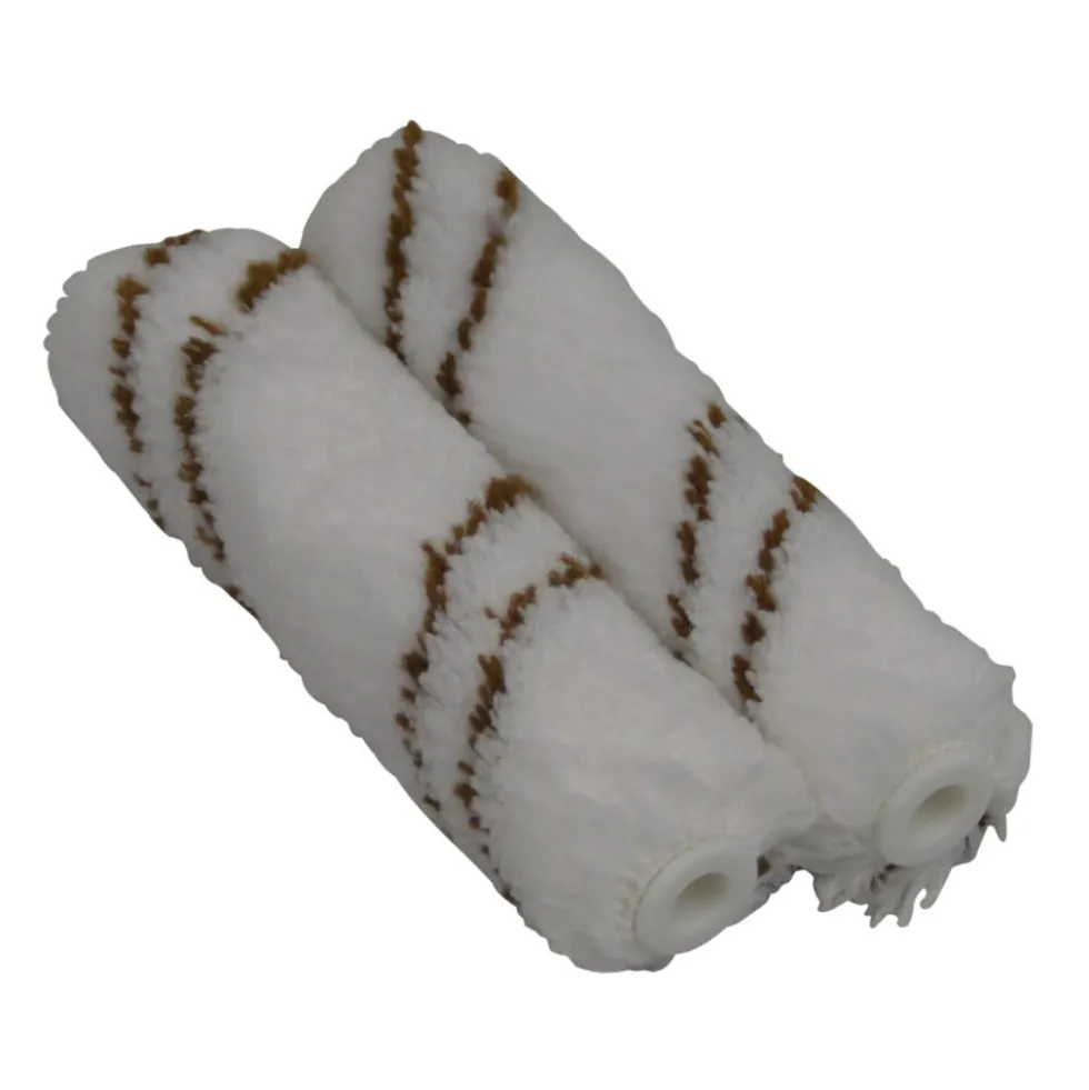 DECOPRO Farbrolle Lasurwalzen Mini 10 cm 2 Stück