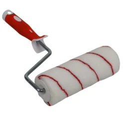 DECOPRO Farbroller 18cm Premiumwalze glatt mit Steckbügel und 2K Griff