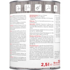 DECOPRO Garten-Grau 2,5 Liter in Grau, matt