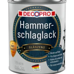 DECOPRO Hammerschlaglack silber für innen und außen