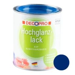 DECOPRO Hochglanzlack 750 ml enzianblau