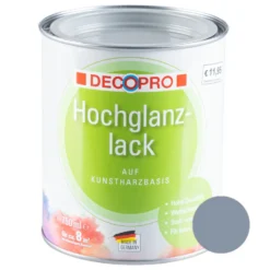 DECOPRO Hochglanzlack 750 ml silbergrau