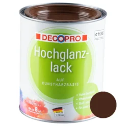 DECOPRO Hochglanzlack nussbraun RAL 8011 für innen und außen