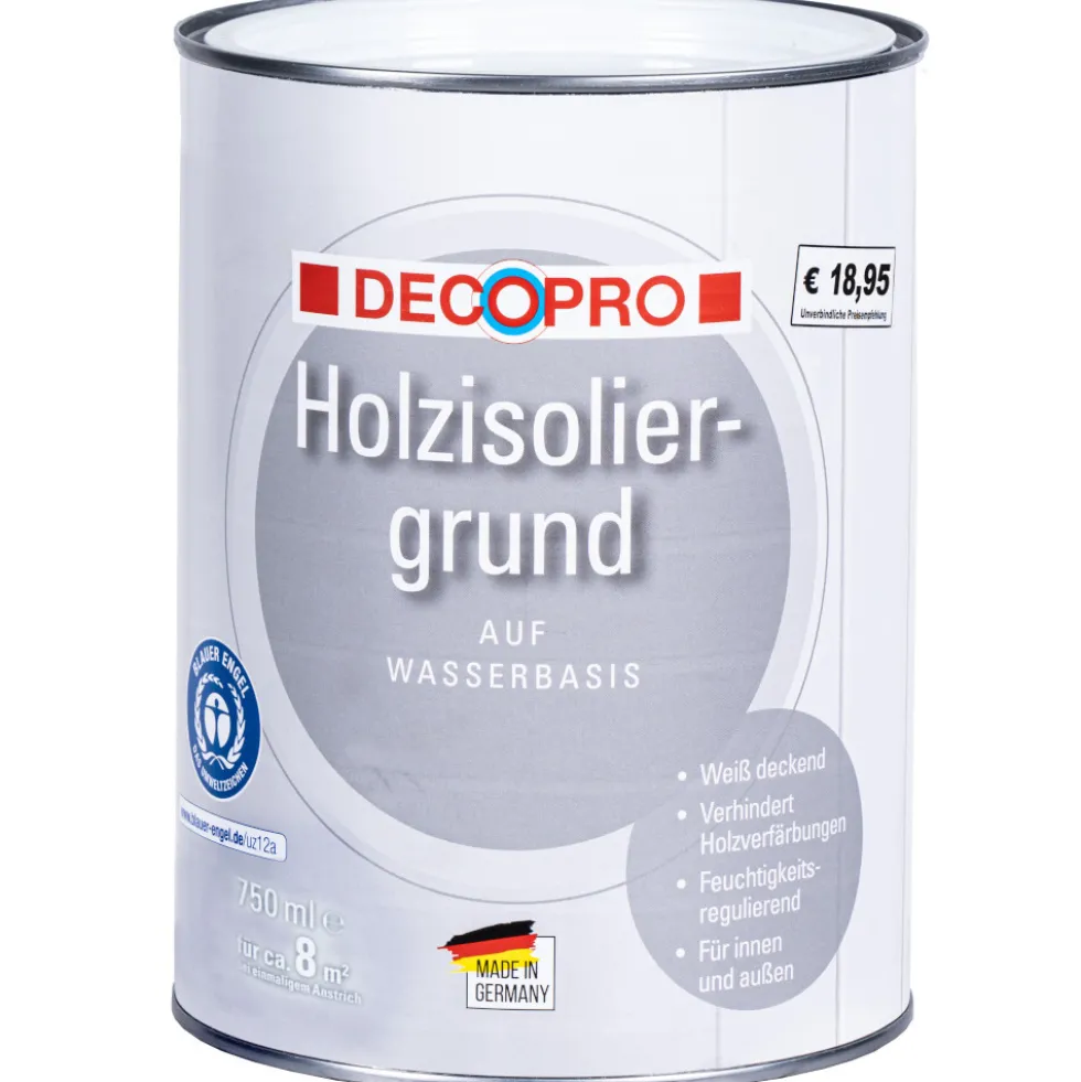 DECOPRO Holzisoliergrund weiß für innen und außen