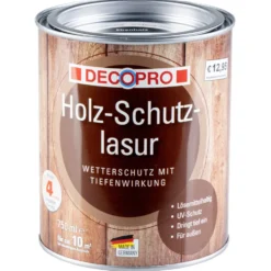 DECOPRO Holz-Schutzlasur mahagoni seidenglänzend 750 ml
