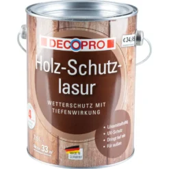 DECOPRO Holz-Schutzlasur seidenglänzend eiche 2,5 Liter