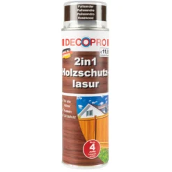 DECOPRO 2in1 palisander Holzschutzlasur-Spray 500 ml