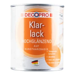 DECOPRO Klarlack farblos 750 ml hochglänzend