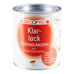 DECOPRO Klarlack farblos 750 ml seidenglänzend