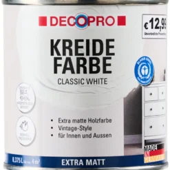 DECOPRO Kreidefarbe 375 ml classic white, matt